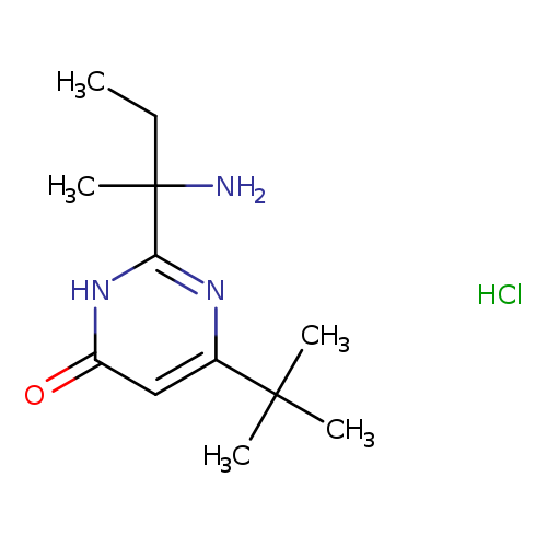 2-(2-aminobutan-2-yl)-6-tert-butyl-3,4-dihydropyrimidin-4-one hydrochloride
