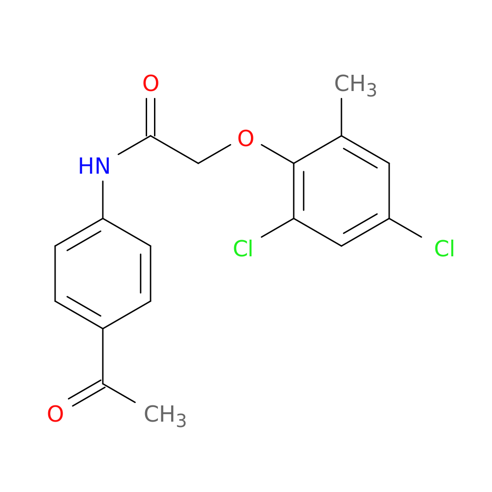 N-(4-acetylphenyl)-2-(2,4-dichloro-6-methylphenoxy)acetamide