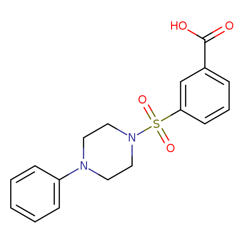3-[(4-phenylpiperazin-1-yl)sulfonyl]benzoic acid