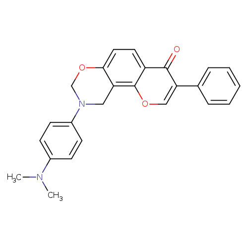 9-[4-(dimethylamino)phenyl]-3-phenyl-4H,8H,9H,10H-chromeno[8,7-e][1,3]oxazin-4-one