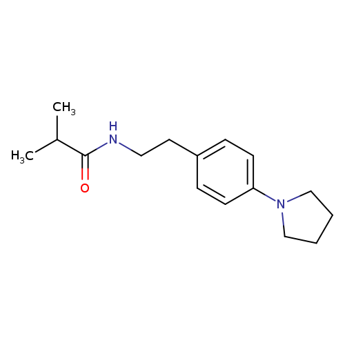 2-methyl-N-{2-[4-(pyrrolidin-1-yl)phenyl]ethyl}propanamide