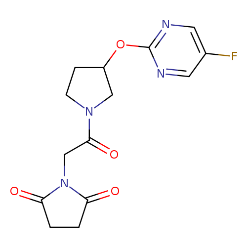 1-(2-{3-[(5-fluoropyrimidin-2-yl)oxy]pyrrolidin-1-yl}-2-oxoethyl)pyrrolidine-2,5-dione
