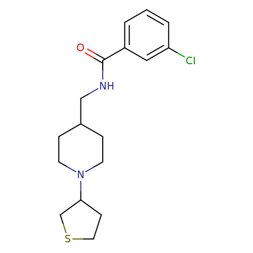 3-chloro-N-{[1-(thiolan-3-yl)piperidin-4-yl]methyl}benzamide