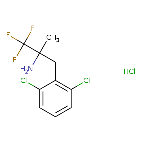3-(2,6-dichlorophenyl)-1,1,1-trifluoro-2-methylpropan-2-amine hydrochloride