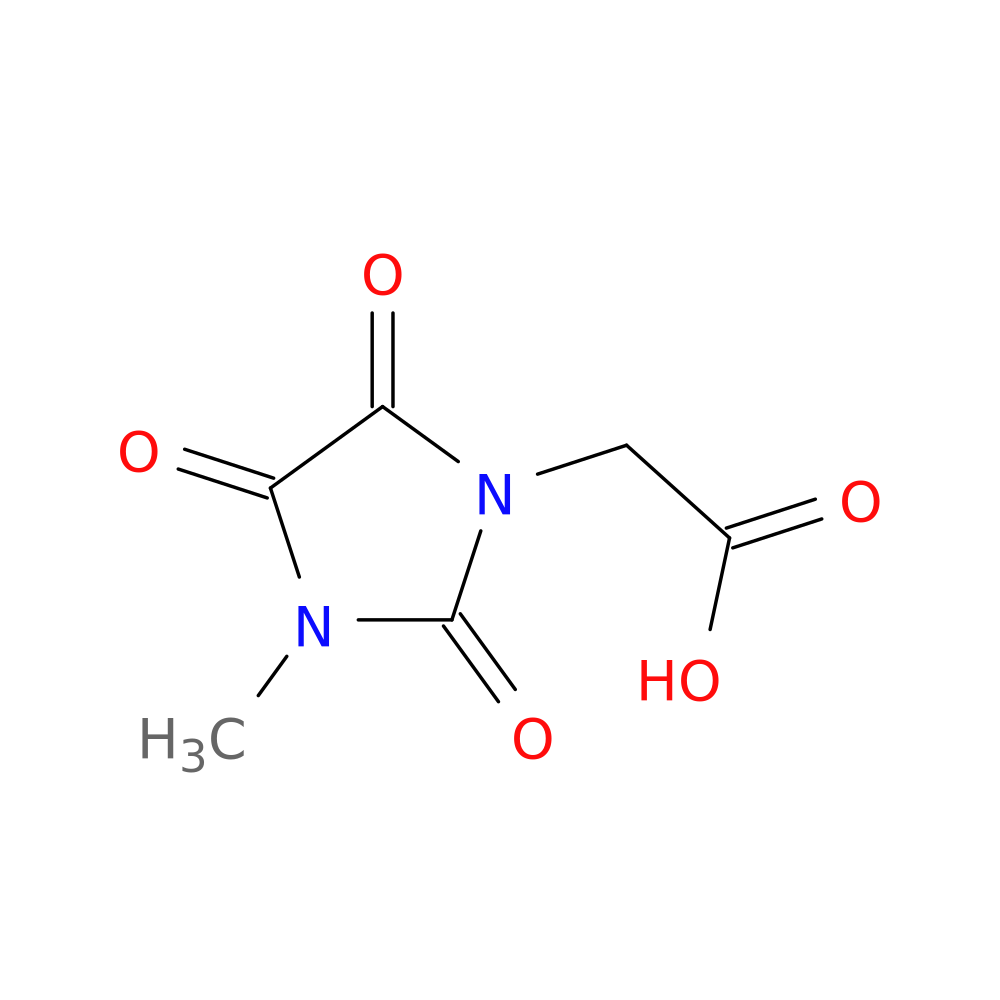 2-(3-methyl-2,4,5-trioxoimidazolidin-1-yl)acetic acid