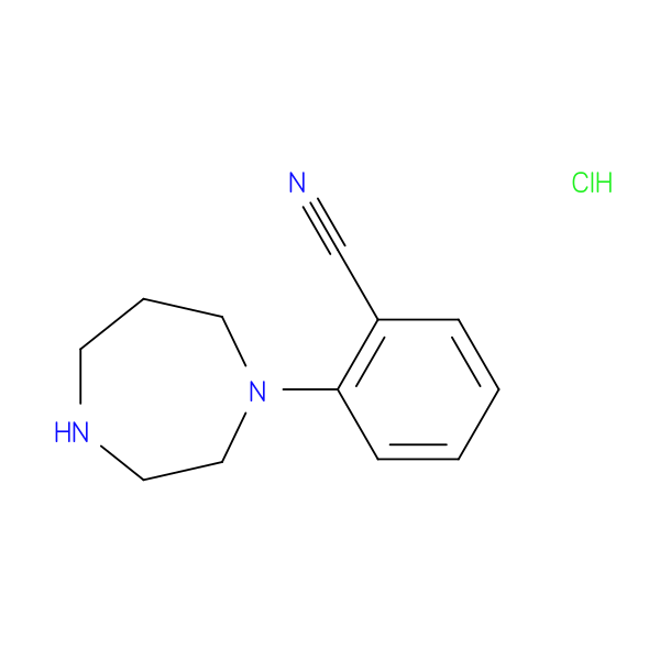 2-(1,4-diazepan-1-yl)benzonitrile hydrochloride