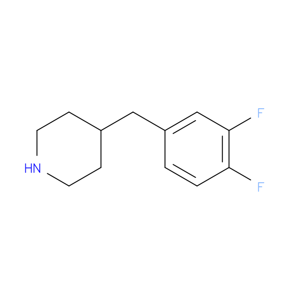 4-[(3,4-difluorophenyl)methyl]piperidine