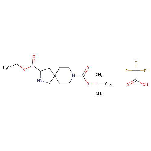 8-tert-butyl 3-ethyl 2,8-diazaspiro[4.5]decane-3,8-dicarboxylate; trifluoroacetic acid