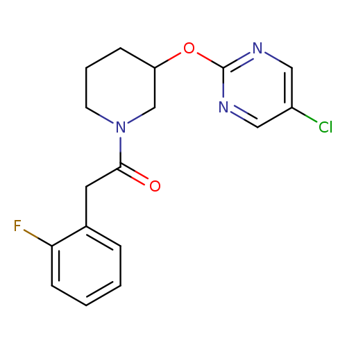 1-{3-[(5-chloropyrimidin-2-yl)oxy]piperidin-1-yl}-2-(2-fluorophenyl)ethan-1-one