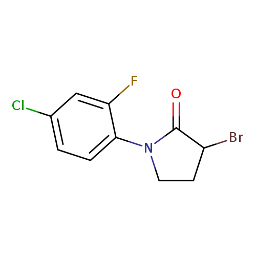 3-bromo-1-(4-chloro-2-fluorophenyl)pyrrolidin-2-one