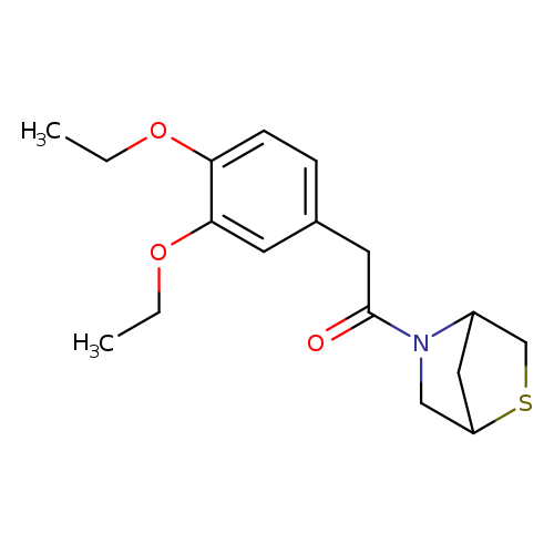 2-(3,4-diethoxyphenyl)-1-{2-thia-5-azabicyclo[2.2.1]heptan-5-yl}ethan-1-one