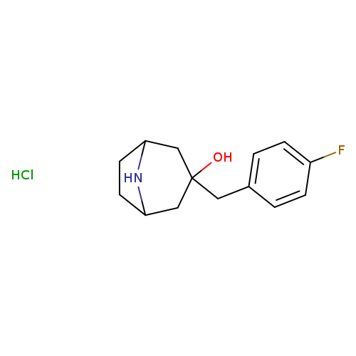 3-[(4-fluorophenyl)methyl]-8-azabicyclo[3.2.1]octan-3-ol hydrochloride