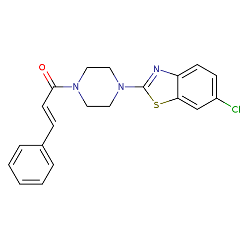 (2E)-1-[4-(6-chloro-1,3-benzothiazol-2-yl)piperazin-1-yl]-3-phenylprop-2-en-1-one