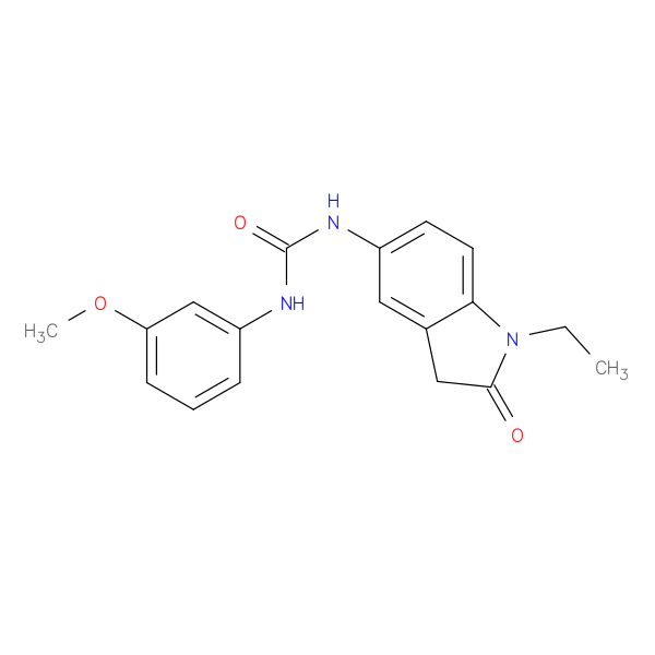 3-(1-ethyl-2-oxo-2,3-dihydro-1H-indol-5-yl)-1-(3-methoxyphenyl)urea