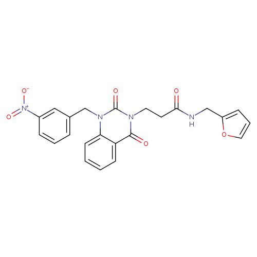 N-[(furan-2-yl)methyl]-3-{1-[(3-nitrophenyl)methyl]-2,4-dioxo-1,2,3,4-tetrahydroquinazolin-3-yl}propanamide