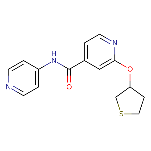 N-(pyridin-4-yl)-2-(thiolan-3-yloxy)pyridine-4-carboxamide