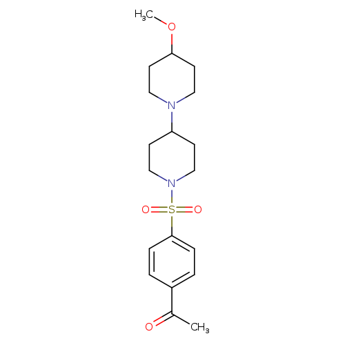 1-[4-({4-methoxy-[1,4'-bipiperidine]-1'-yl}sulfonyl)phenyl]ethan-1-one