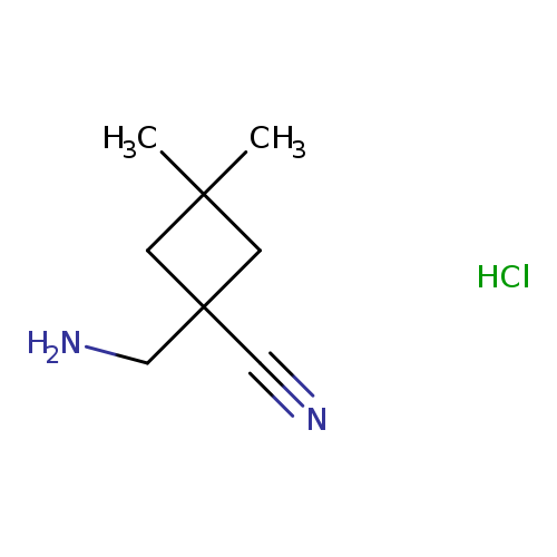 1-(aminomethyl)-3,3-dimethylcyclobutane-1-carbonitrile hydrochloride