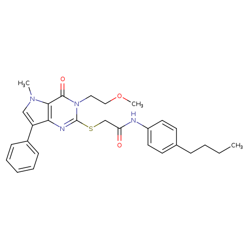N-(4-butylphenyl)-2-{[3-(2-methoxyethyl)-5-methyl-4-oxo-7-phenyl-3H,4H,5H-pyrrolo[3,2-d]pyrimidin-2-yl]sulfanyl}acetamide
