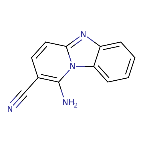 13-amino-1,8-diazatricyclo[7.4.0.0,2,7]trideca-2,4,6,8,10,12-hexaene-12-carbonitrile
