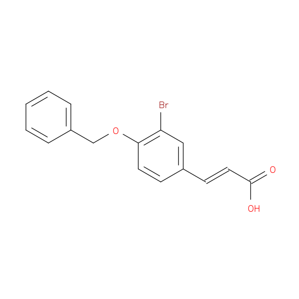 2-Propenoic acid, 3-[3-bromo-4-(phenylmethoxy)phenyl]-, (E)-