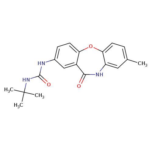3-tert-butyl-1-{6-methyl-10-oxo-2-oxa-9-azatricyclo[9.4.0.0^{3,8}]pentadeca-1(11),3(8),4,6,12,14-hexaen-13-yl}urea