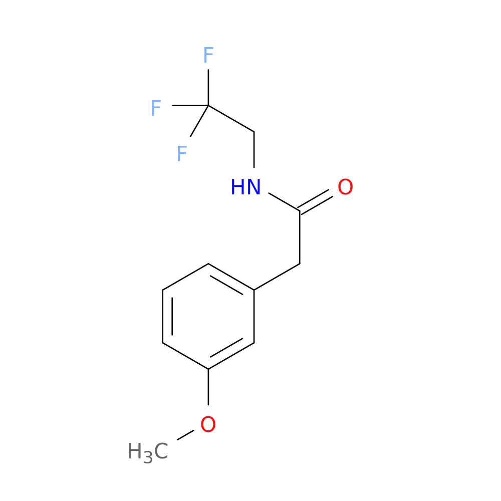 2-(3-methoxyphenyl)-N-(2,2,2-trifluoroethyl)acetamide