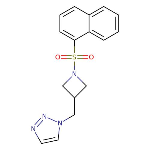 1-{[1-(naphthalene-1-sulfonyl)azetidin-3-yl]methyl}-1H-1,2,3-triazole
