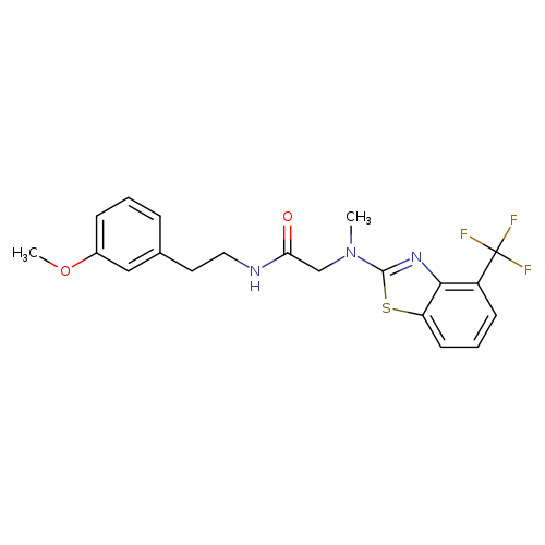 N-[2-(3-methoxyphenyl)ethyl]-2-{methyl[4-(trifluoromethyl)-1,3-benzothiazol-2-yl]amino}acetamide