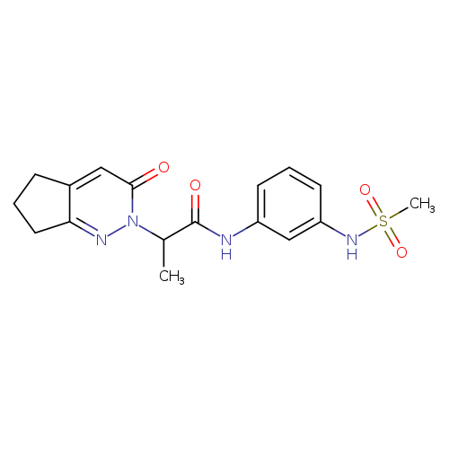 N-(3-methanesulfonamidophenyl)-2-{3-oxo-2H,3H,5H,6H,7H-cyclopenta[c]pyridazin-2-yl}propanamide