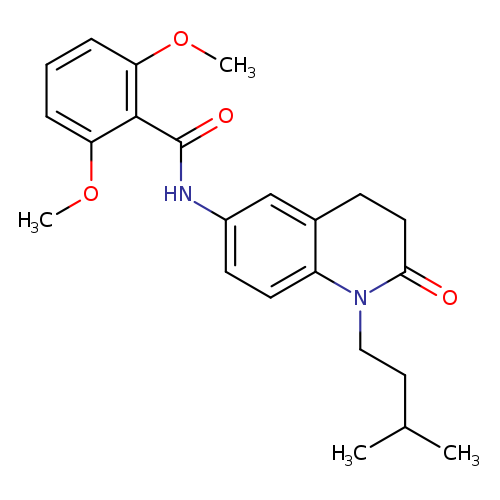 2,6-dimethoxy-N-[1-(3-methylbutyl)-2-oxo-1,2,3,4-tetrahydroquinolin-6-yl]benzamide