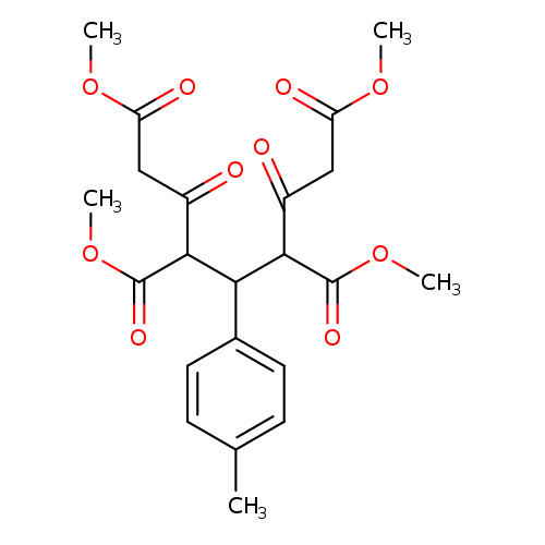 1,3,5,7-tetramethyl 4-(4-methylphenyl)-2,6-dioxoheptane-1,3,5,7-tetracarboxylate