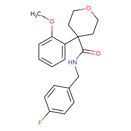 N-[(4-fluorophenyl)methyl]-4-(2-methoxyphenyl)oxane-4-carboxamide