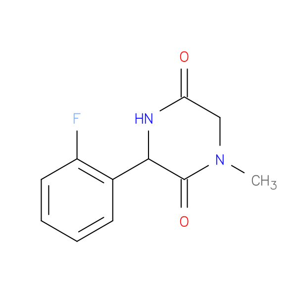 3-(2-FLUOROPHENYL)-1-METHYLPIPERAZINE-2,5-DIONE