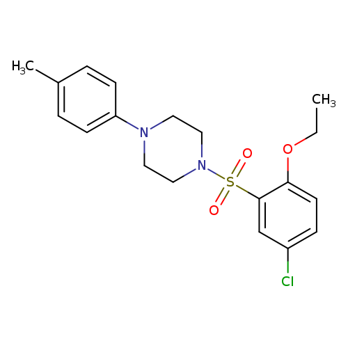 1-(5-chloro-2-ethoxybenzenesulfonyl)-4-(4-methylphenyl)piperazine
