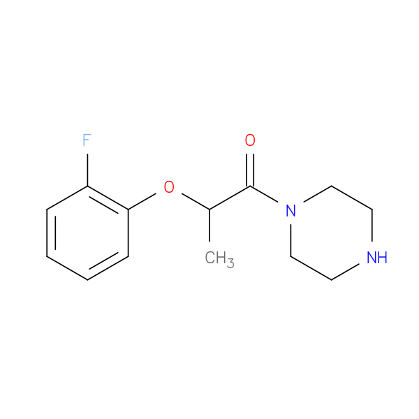 2-(2-fluorophenoxy)-1-(piperazin-1-yl)propan-1-one