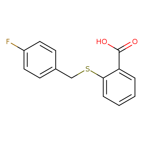 2-[(4-fluorobenzyl)thio]benzoic acid