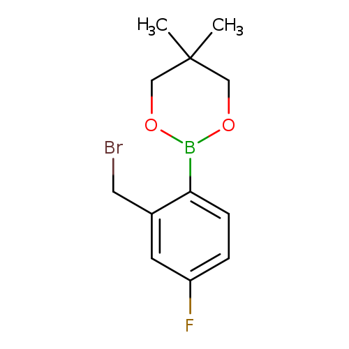 2-Bromomethyl-4-fluorophenylboronic acid, neopentyl glycol ester