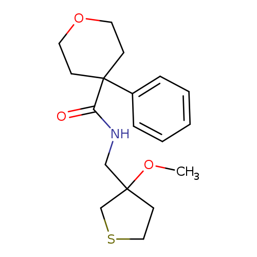 N-[(3-methoxythiolan-3-yl)methyl]-4-phenyloxane-4-carboxamide