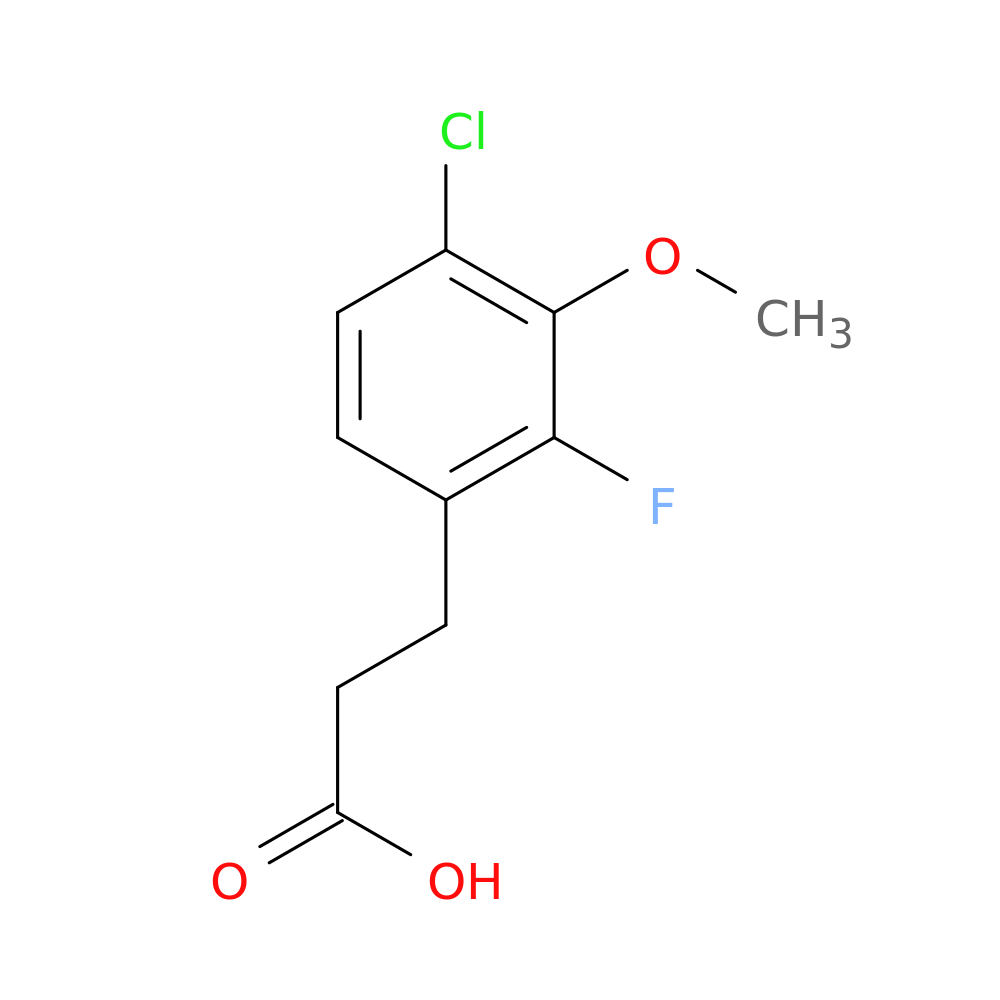 3-(4-Chloro-2-fluoro-3-methoxyphenyl)propanoic acid