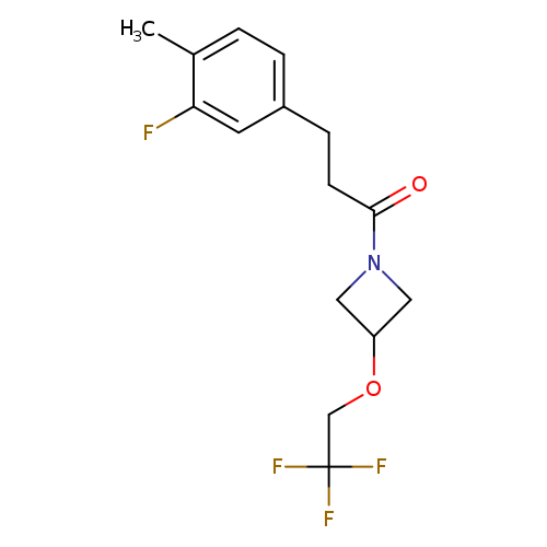 3-(3-fluoro-4-methylphenyl)-1-[3-(2,2,2-trifluoroethoxy)azetidin-1-yl]propan-1-one