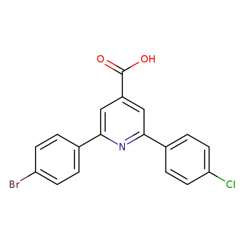 2-(4-bromophenyl)-6-(4-chlorophenyl)pyridine-4-carboxylic acid