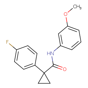 1-(4-fluorophenyl)-N-(3-methoxyphenyl)cyclopropane-1-carboxamide