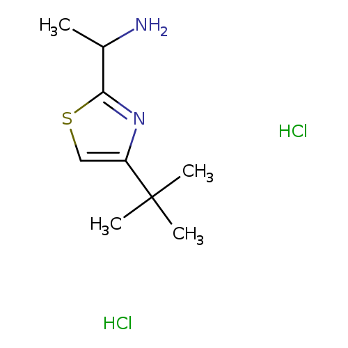 1-(4-tert-butyl-1,3-thiazol-2-yl)ethan-1-aminedihydrochloride
