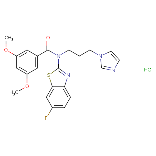 N-(6-fluoro-1,3-benzothiazol-2-yl)-N-[3-(1H-imidazol-1-yl)propyl]-3,5-dimethoxybenzamide hydrochloride