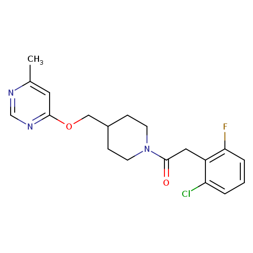 2-(2-chloro-6-fluorophenyl)-1-(4-{[(6-methylpyrimidin-4-yl)oxy]methyl}piperidin-1-yl)ethan-1-one
