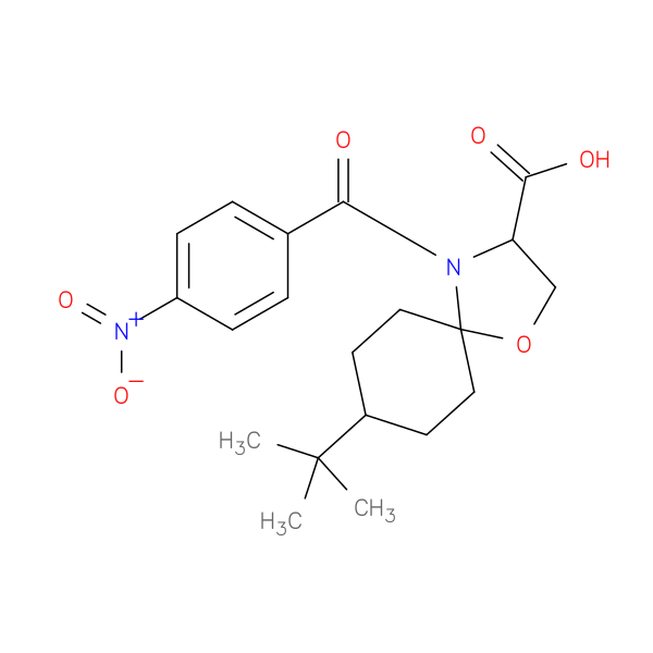 8-tert-butyl-4-(4-nitrobenzoyl)-1-oxa-4-azaspiro[4.5]decane-3-carboxylic acid