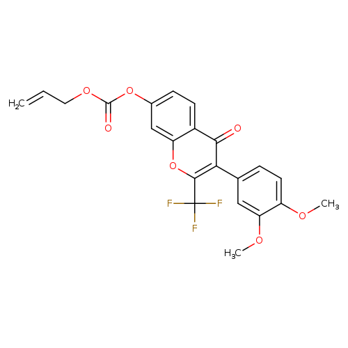 allyl 3-(3,4-dimethoxyphenyl)-4-oxo-2-(trifluoromethyl)-4H-chromen-7-yl carbonate