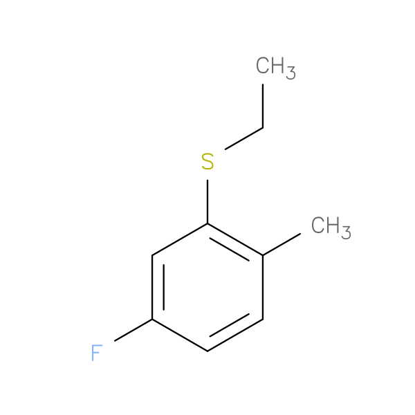 2-(ethylsulfanyl)-4-fluoro-1-methylbenzene