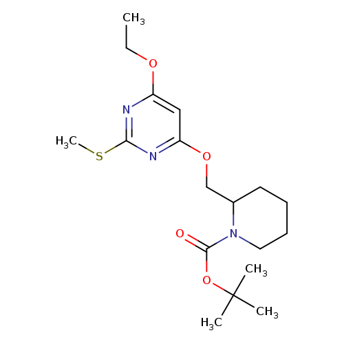 tert-Butyl 2-(((6-ethoxy-2-(methylthio)pyrimidin-4-yl)oxy)methyl)piperidine-1-carboxylate